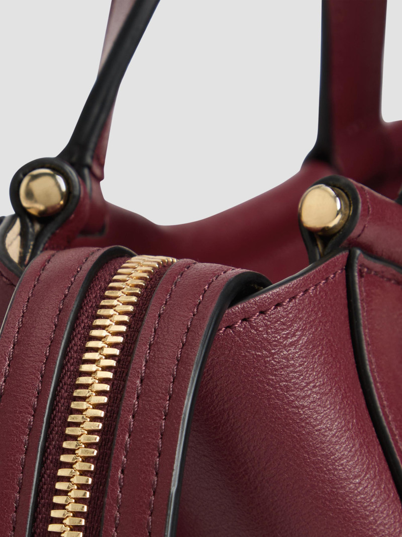 Women's Ida Leather Top Handle Bag - Bordeaux 3