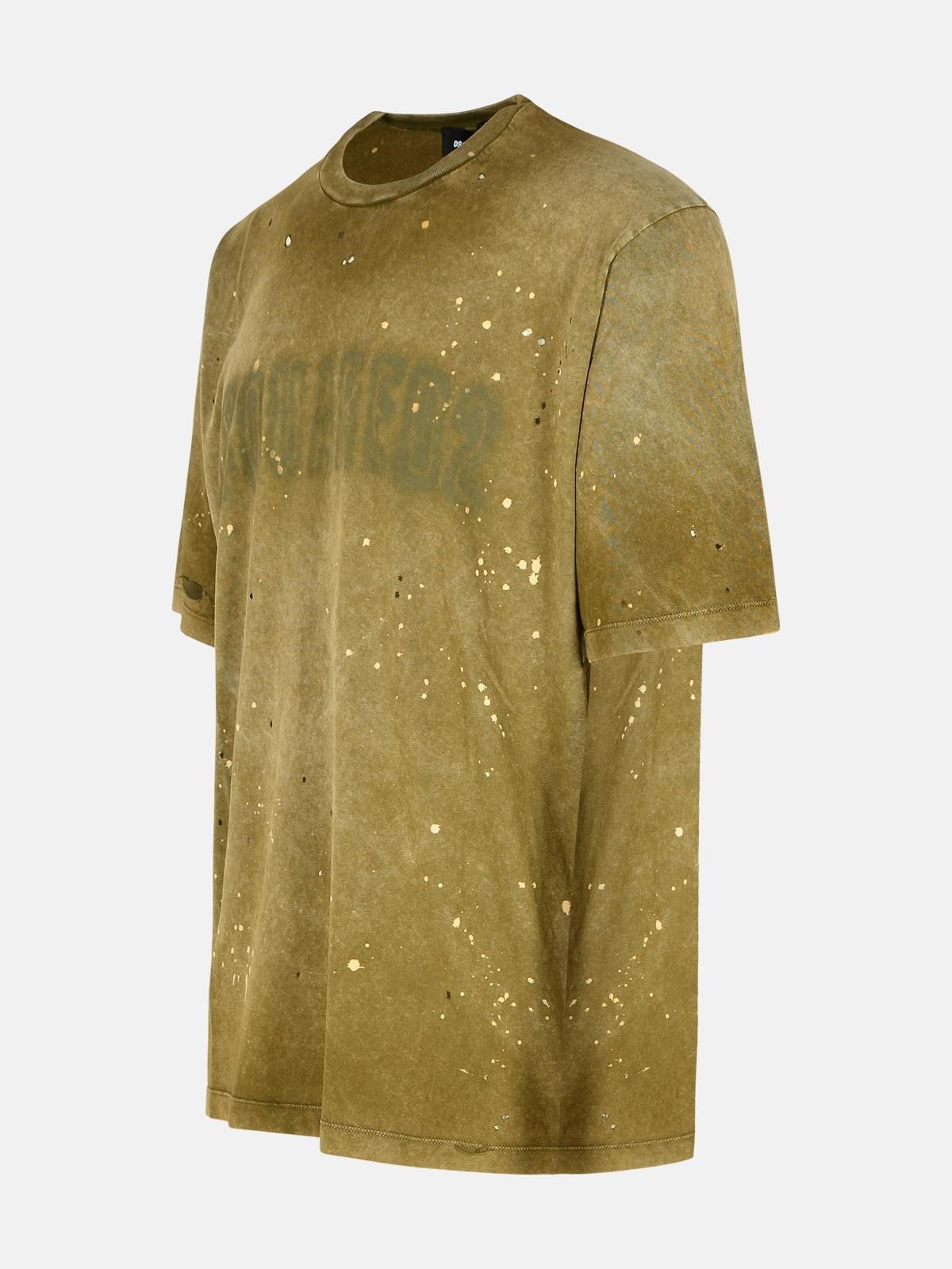GREEN COTTON T-SHIRT - 2