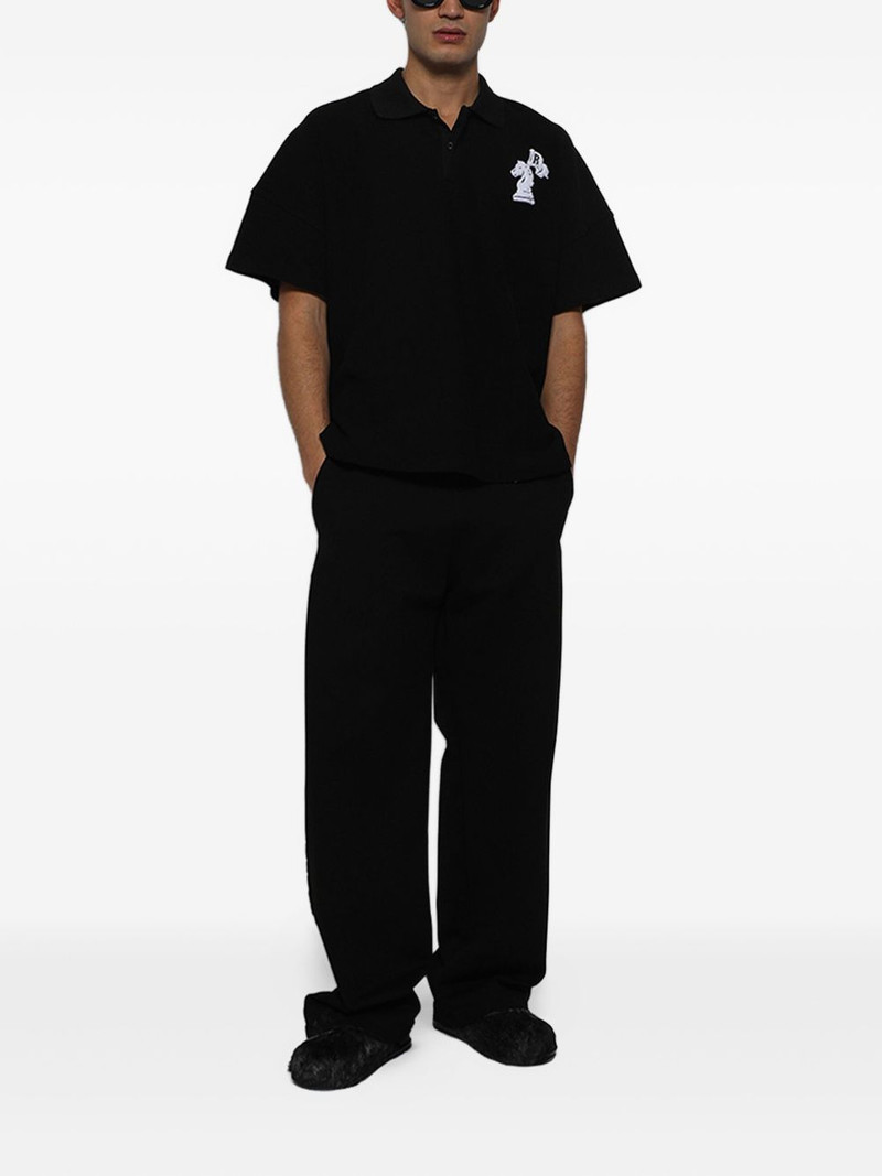 Rhude logo boxy polo shirt outlook