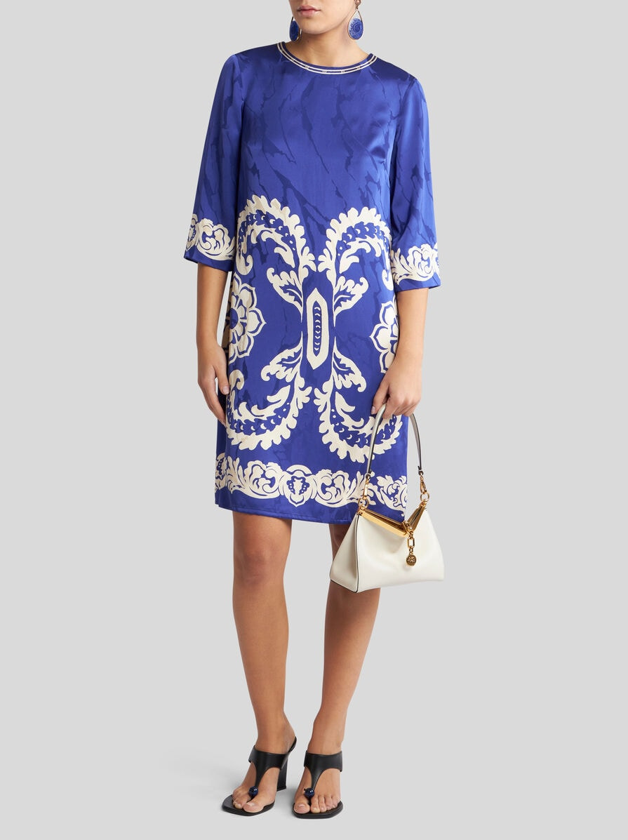 FLORAL JACQUARD TUNIC DRESS - 3