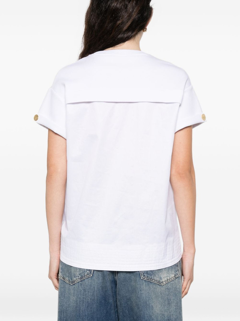 embossed zip T-shirt 4