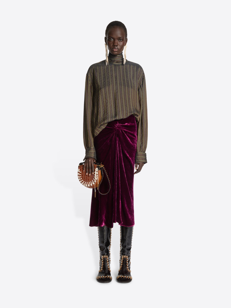 Dries Van Noten MIDI DRAPED SKIRT outlook