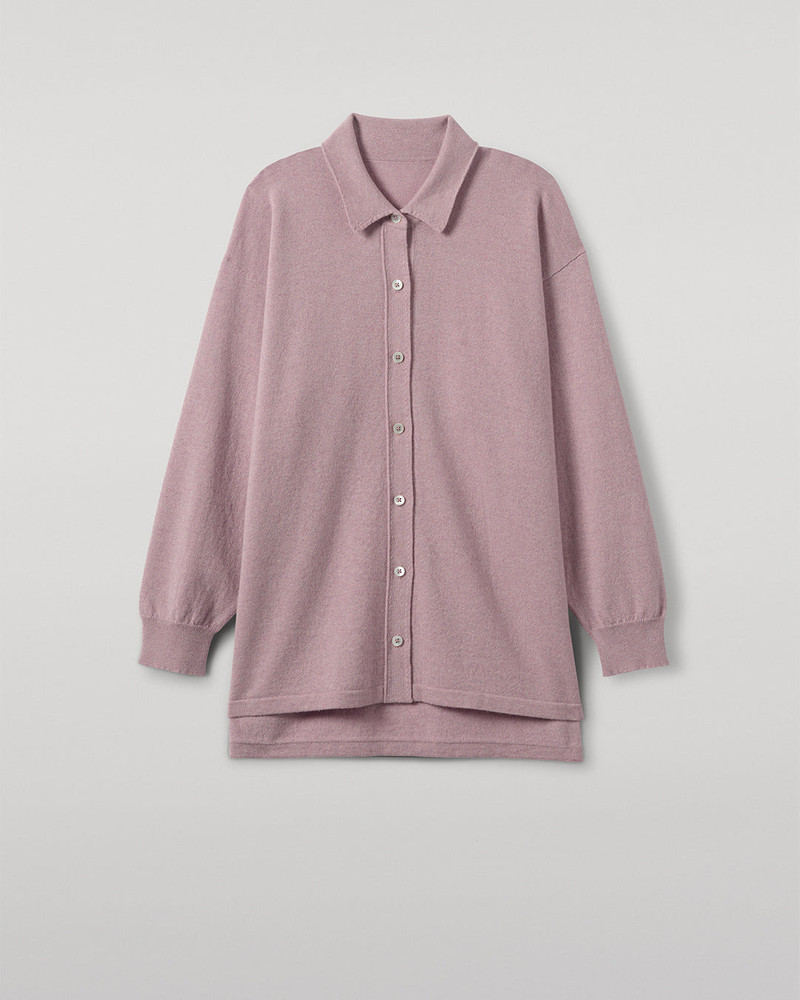 Munro Light Pink Cashmere Shirt 1