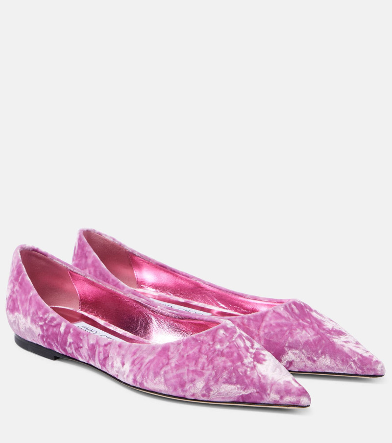 Love velvet ballet flats - 1