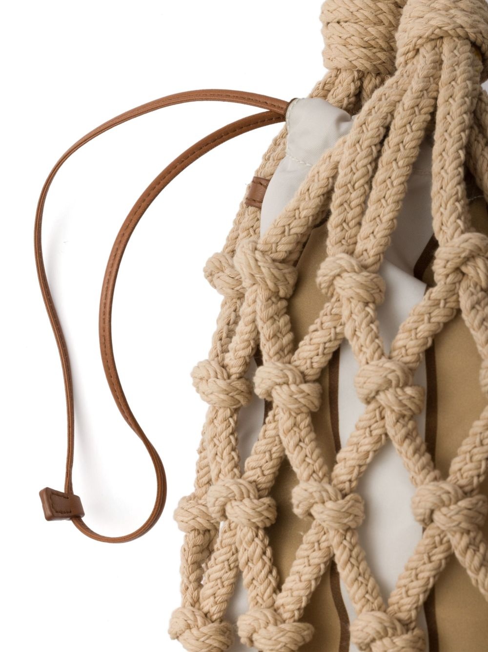 medium macramé tote bag - 6