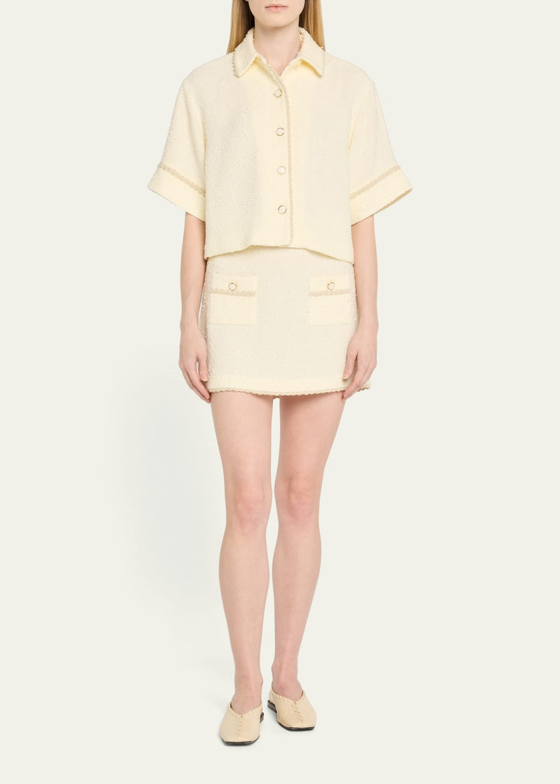 SIMKHAI Leighton Boucle Mini Skirt outlook