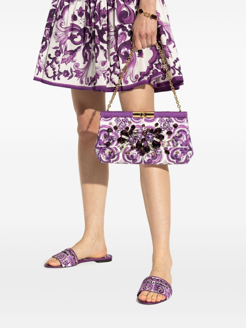 Dolce & Gabbana small Marlene floral clutch bag outlook