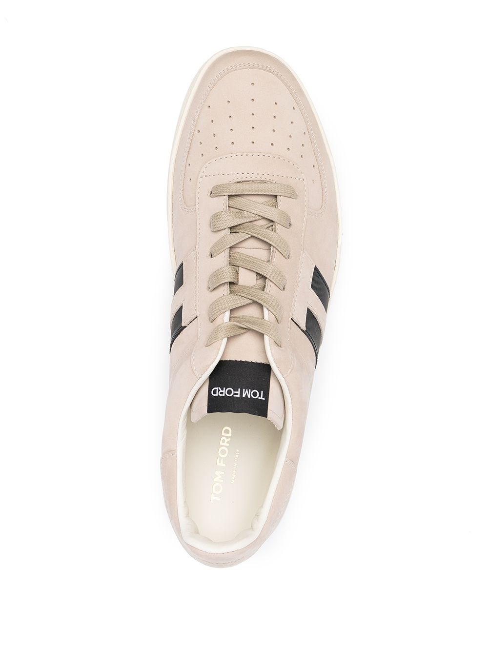 side stripe low-top sneakers - 4