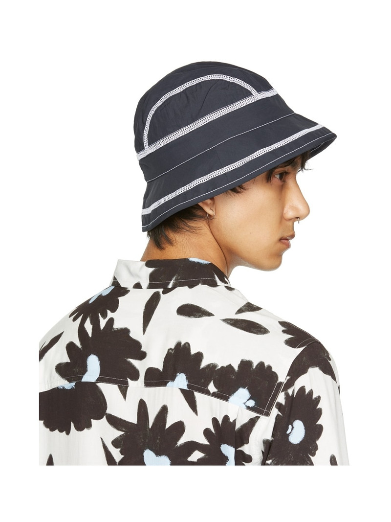 Navy 'Le Bob Frescu' Bucket Hat 3