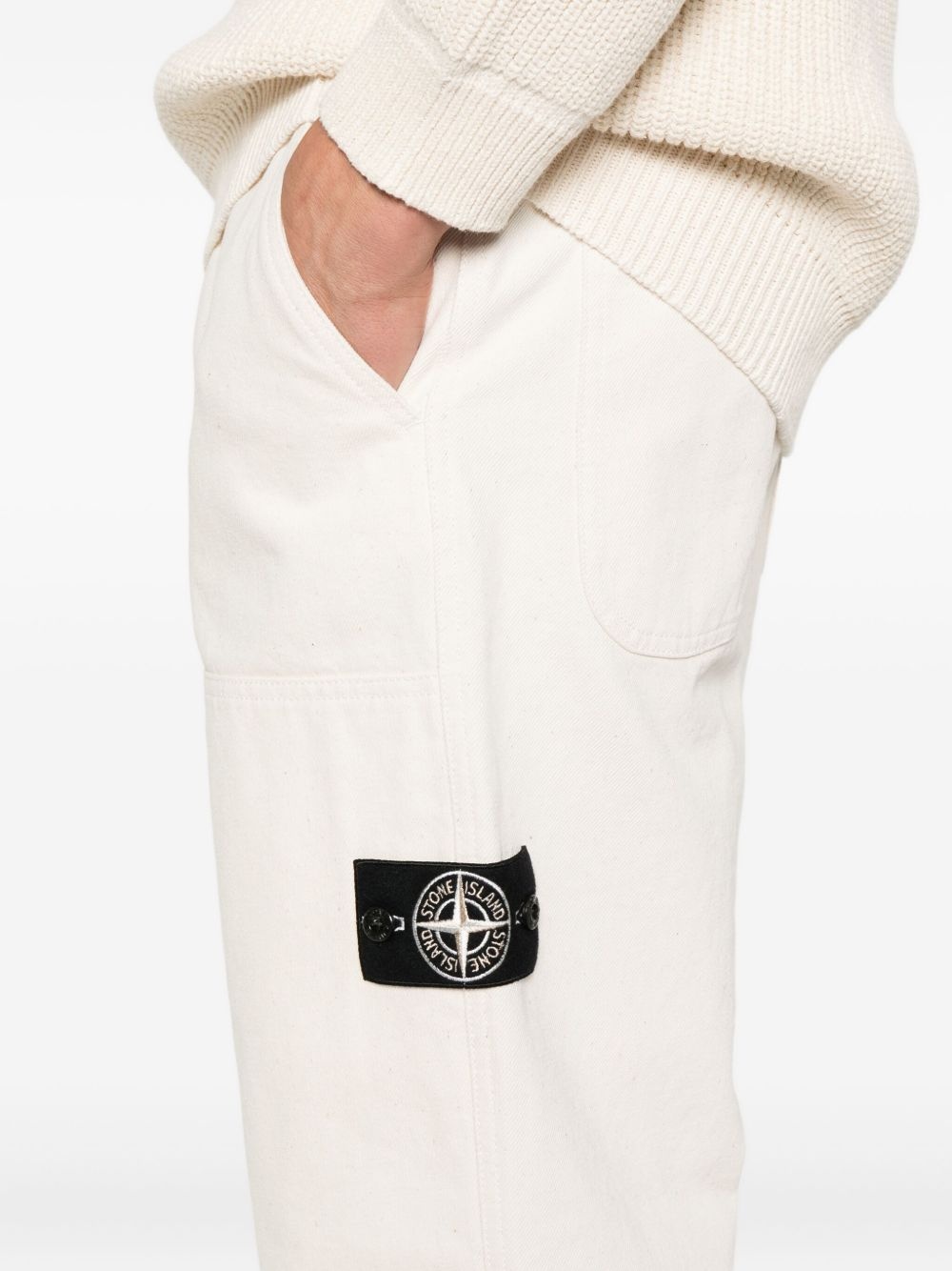 patch-pocket drawstring trousers - 5