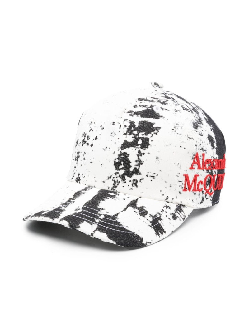 abstract-print cotton hat 1