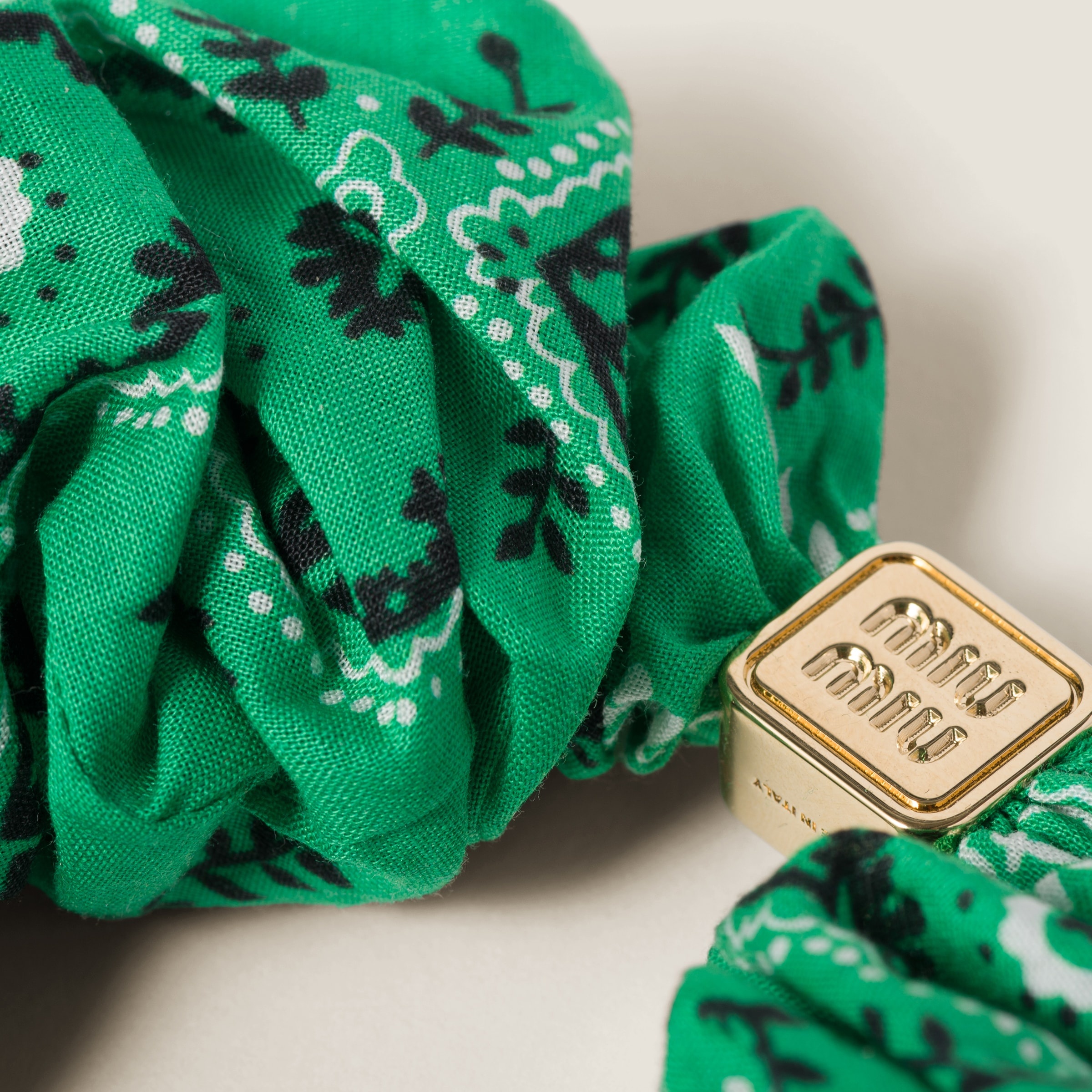 Cotton poplin scrunchie - 3