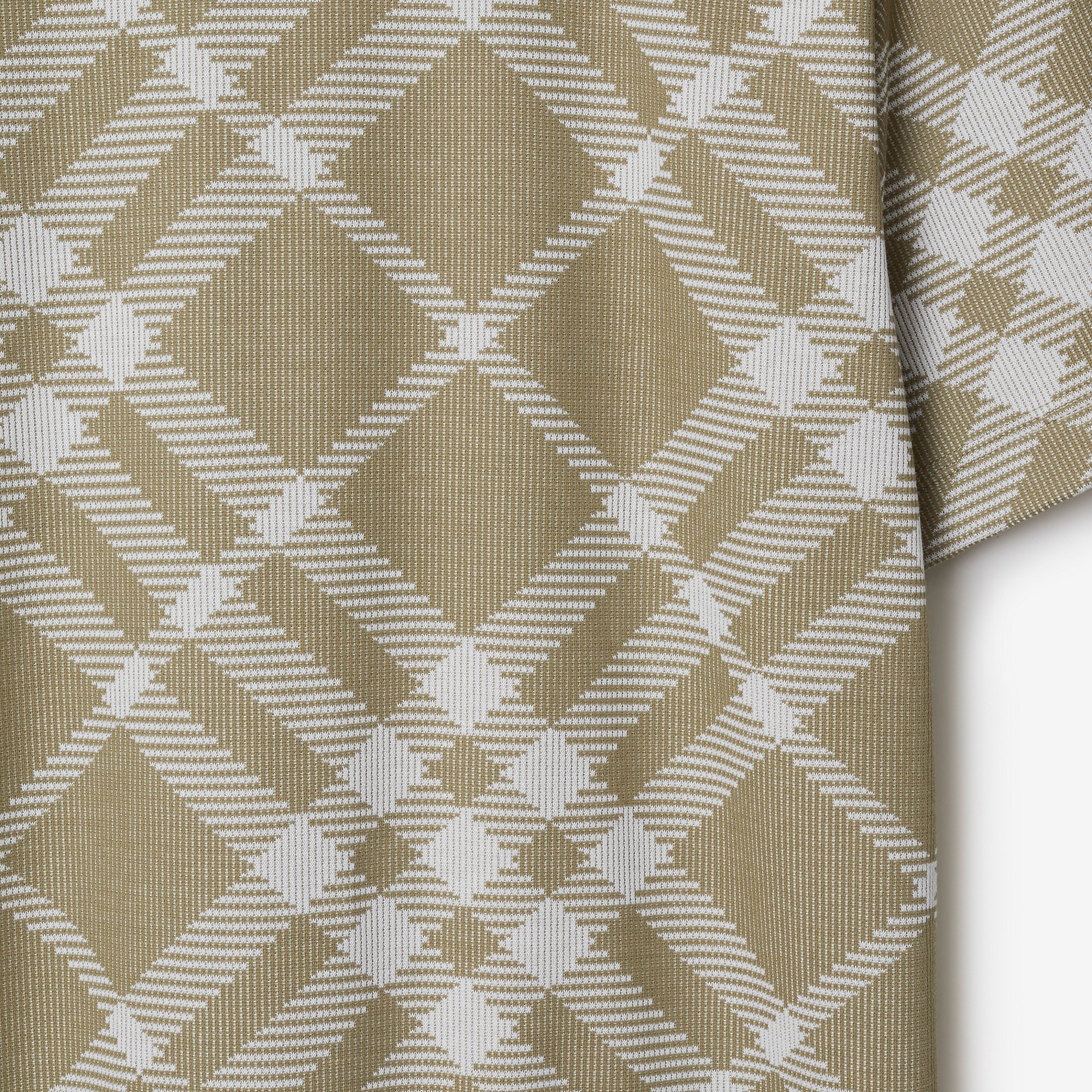 Check Stretch Cotton Blend T-shirt - 6