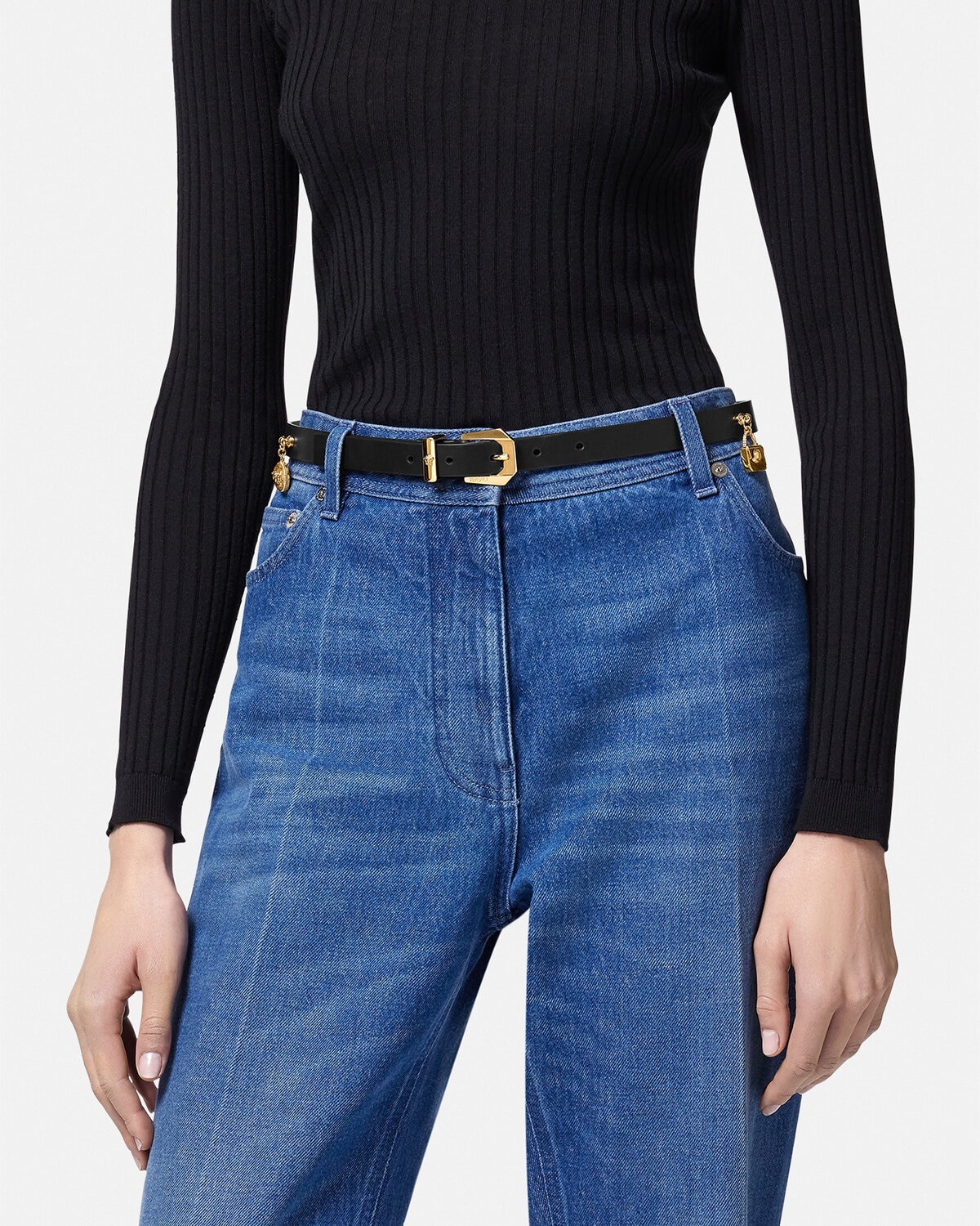 Medusa Heritage Charms Leather Belt - 3