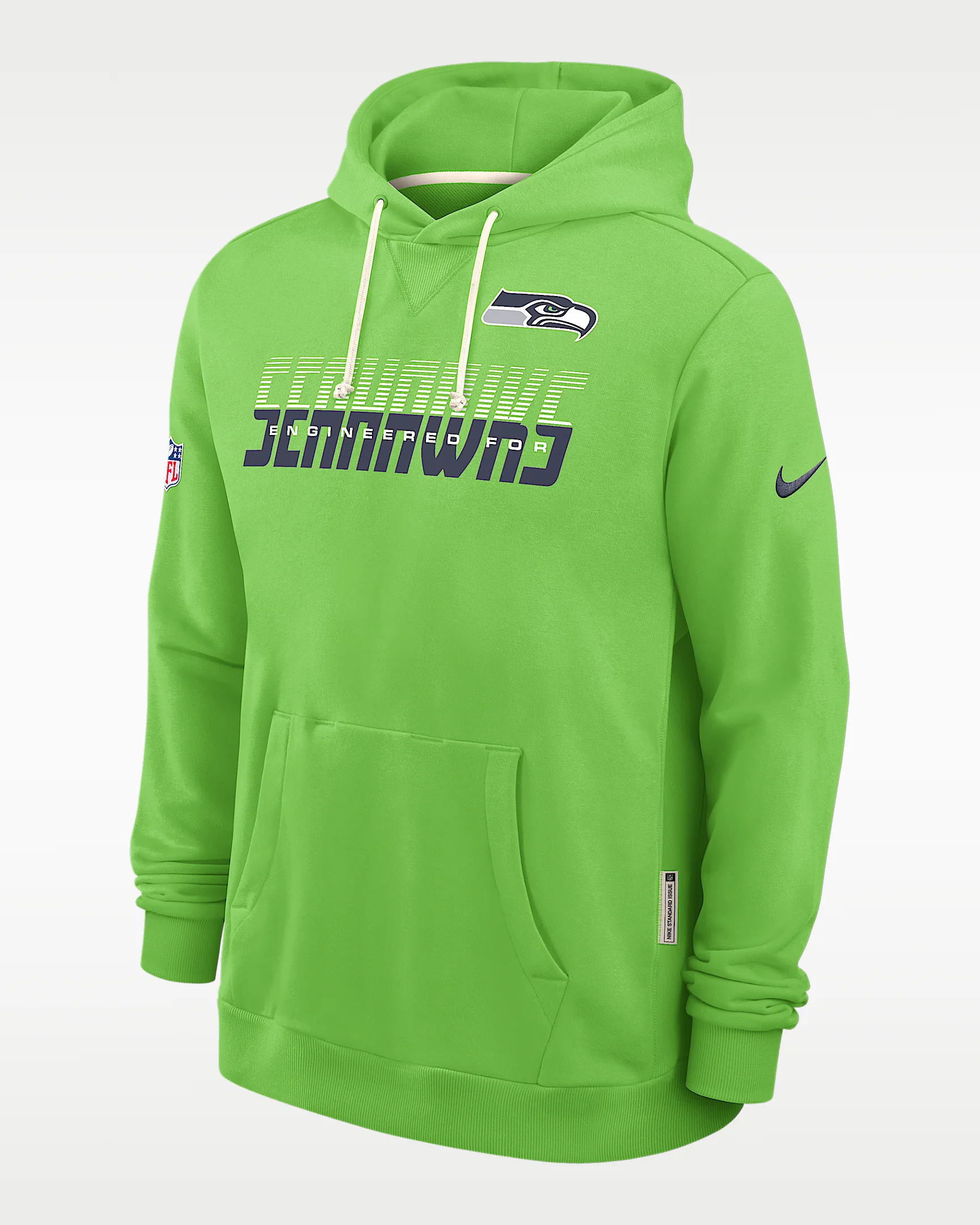 Seattle Seahawks Sideline Standard Issue Men's Nike Dri-FIT NFL Pullover Hoodie - 1