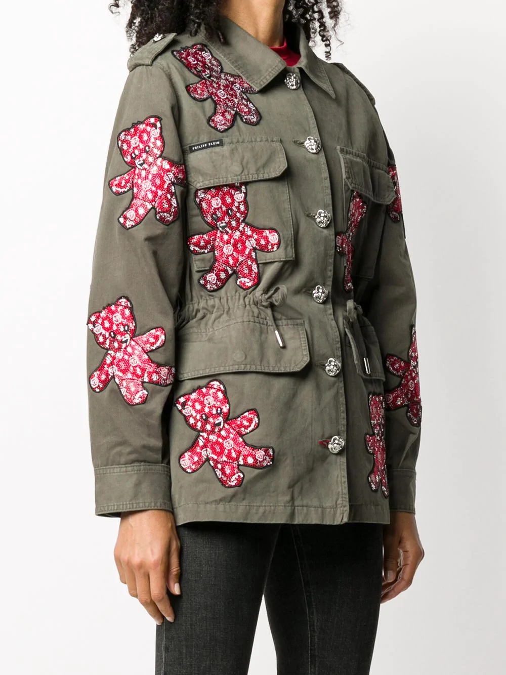 embellished teddy bear parka - 3