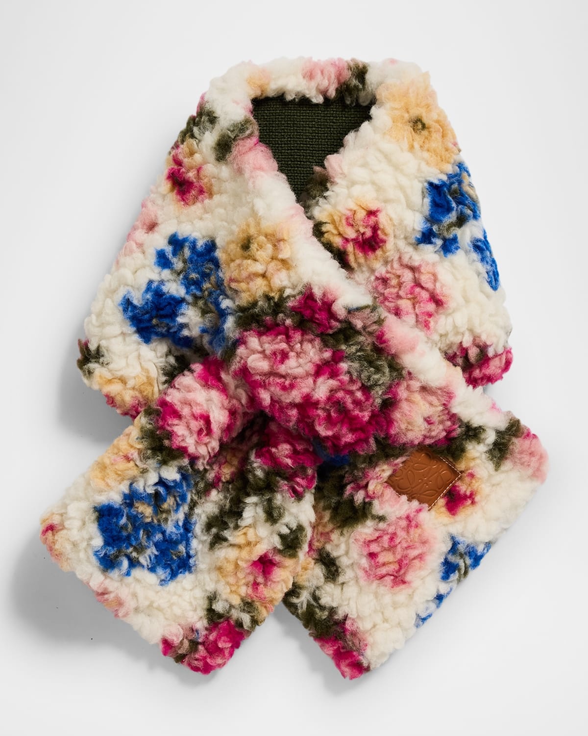 Floral-Print Wool Scarf - 3