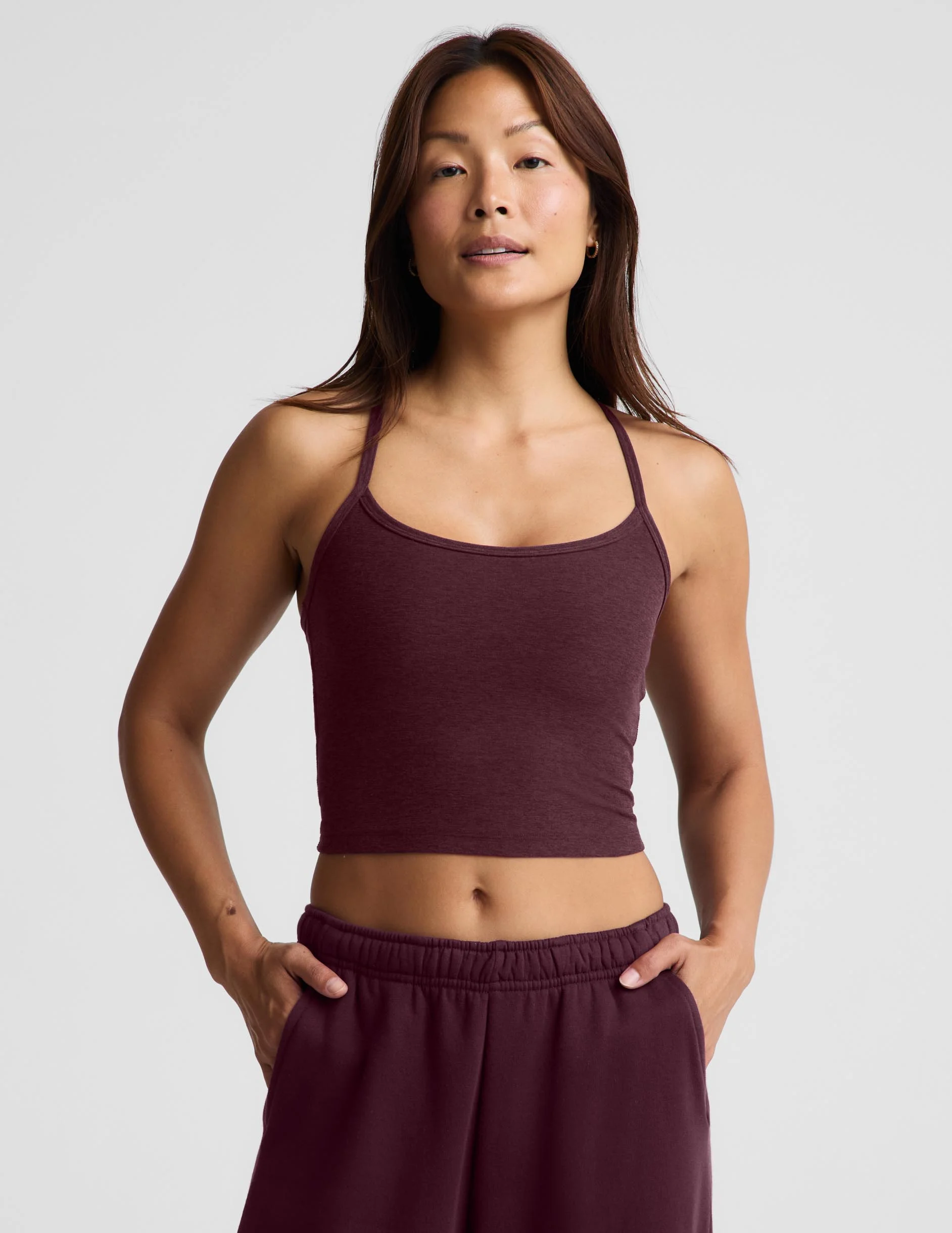 Spacedye™ Slim Racerback Cropped Tank - 1