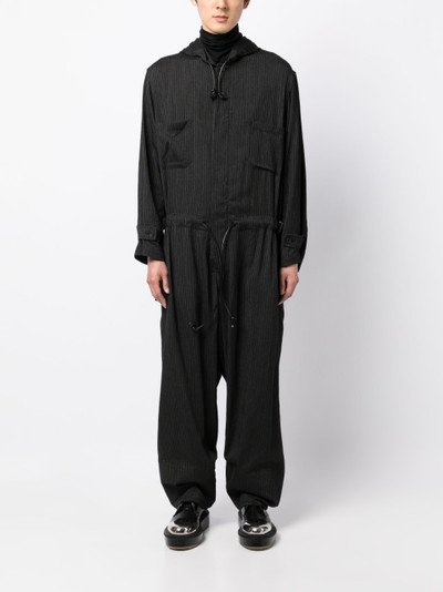 Yohji Yamamoto hooded zip-up jumpsuit outlook