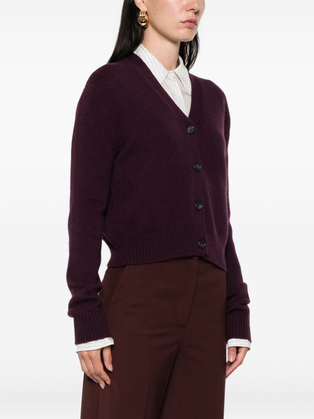 buttoned cashmere cardigan - 3