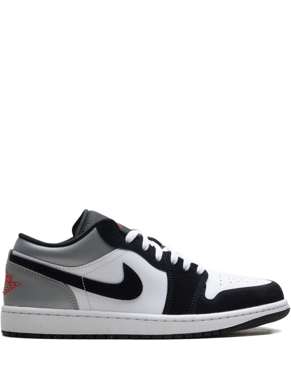 Jordan 1 Low SE "White/Fire Red/Black/Matte Silver" sneakers - 1