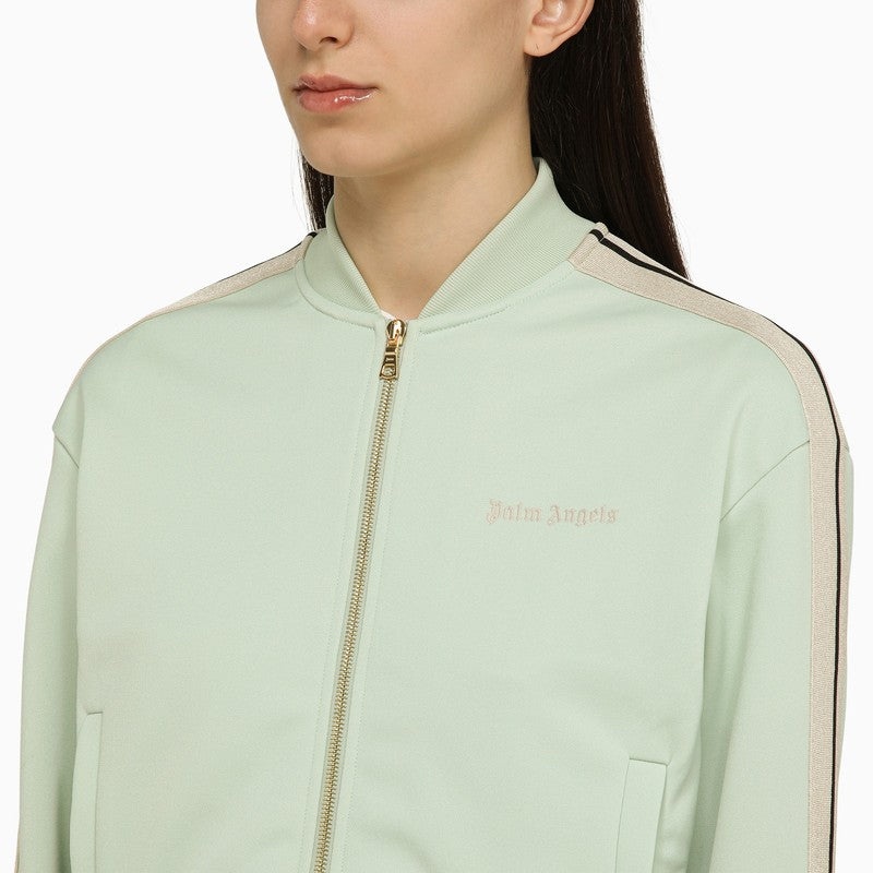 Palm Angels Mint Green Zip Sweatshirt Women - 4