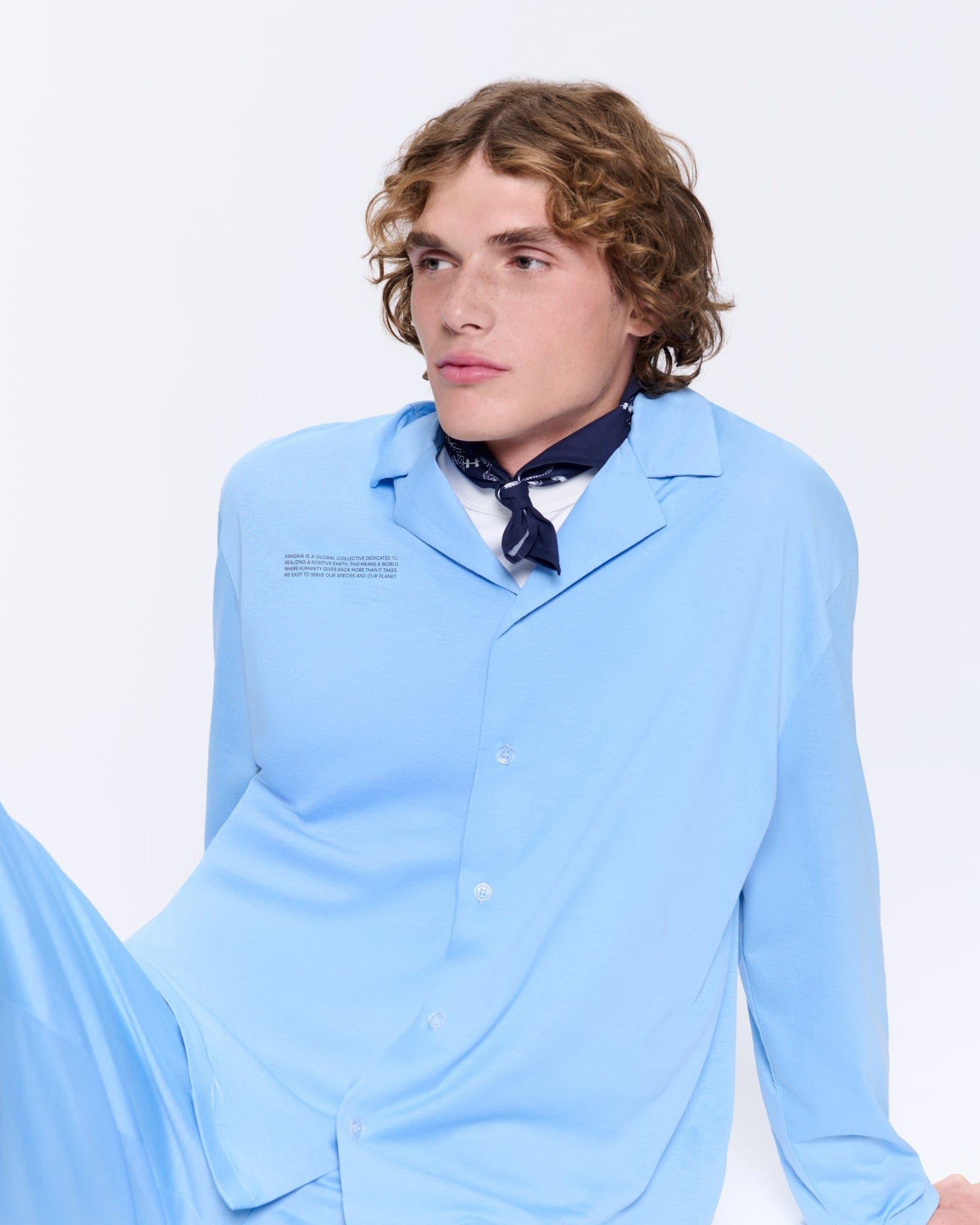 Mens 365 Lightweight Long Pyjama Set - Lake Blue - 3