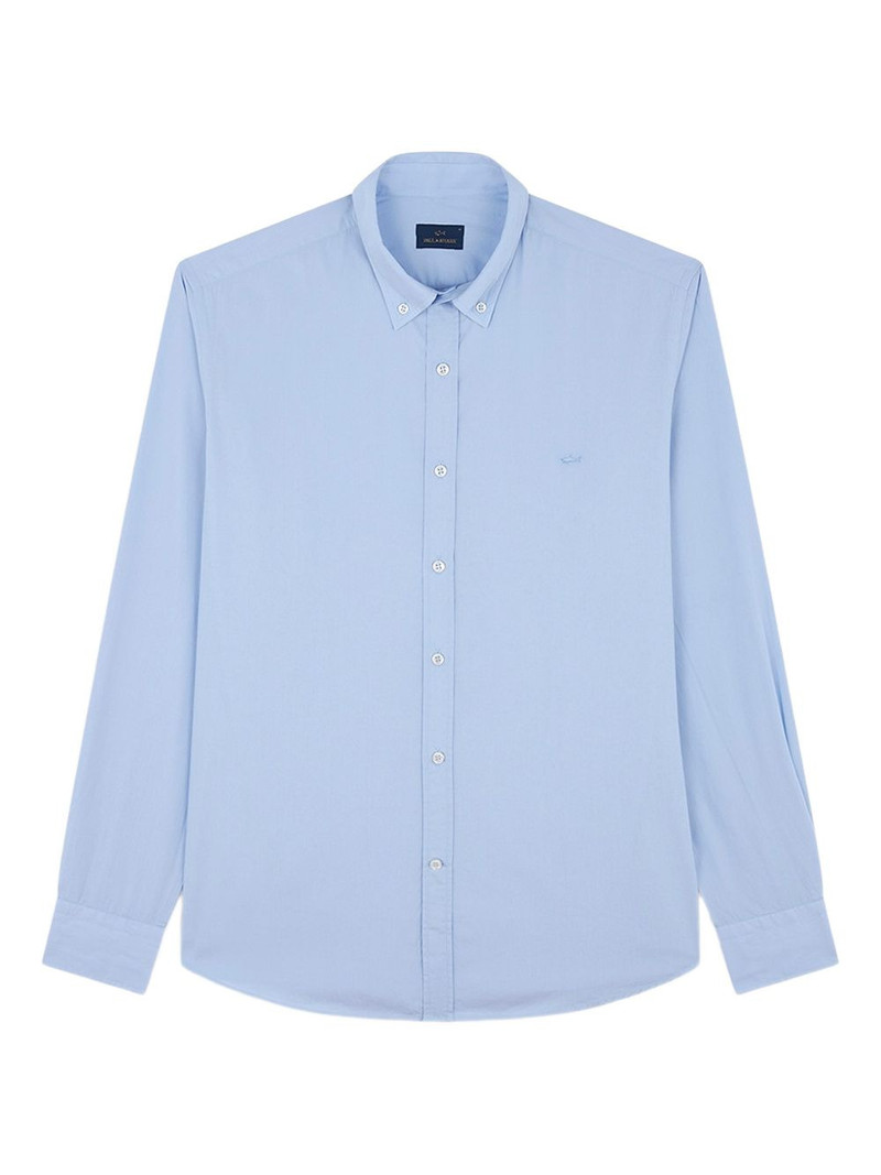 shark embroidery cotton poplin shirt 1