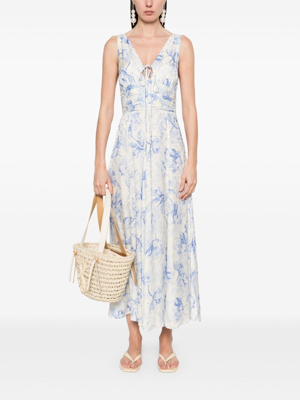 floral midi dress - 2
