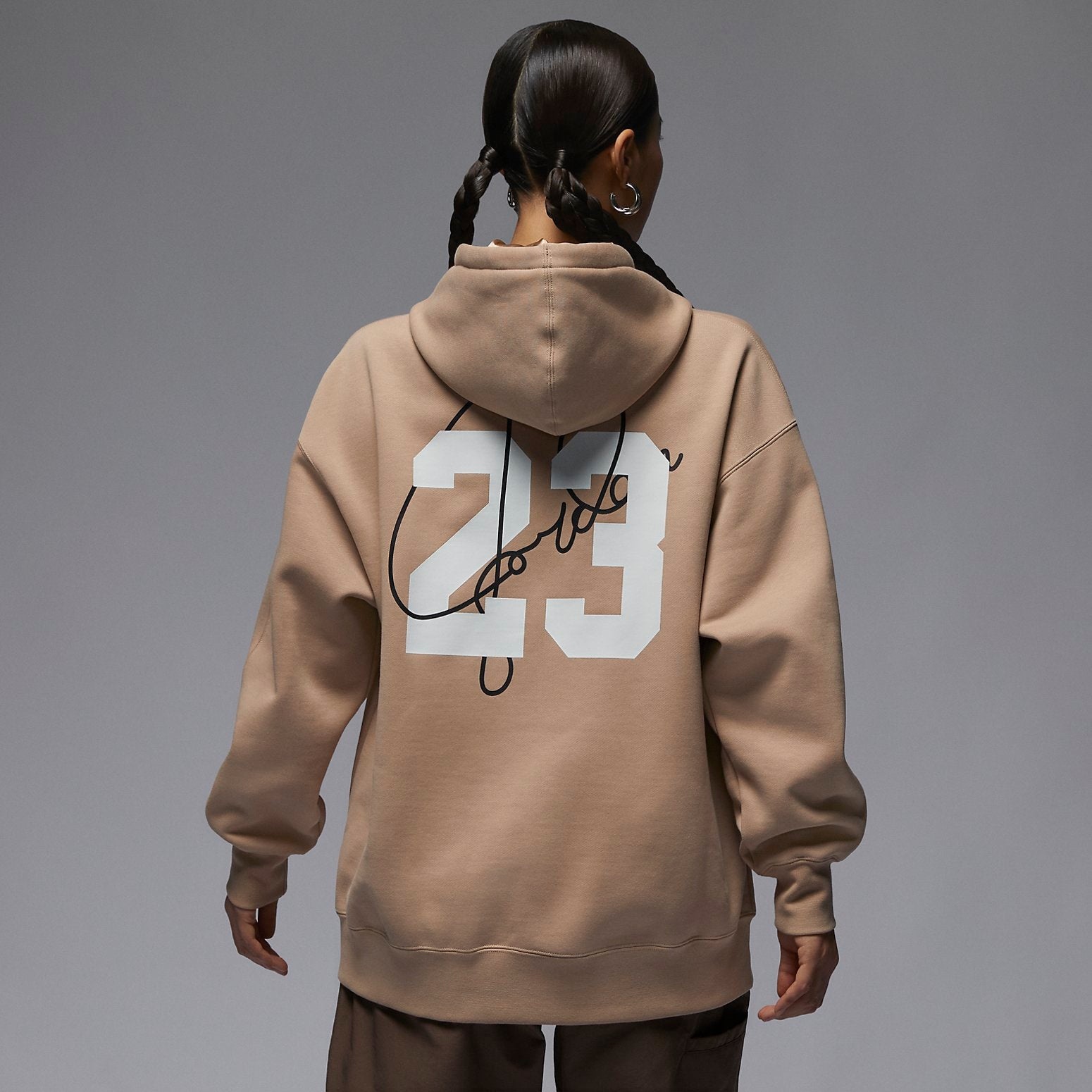 (WMNS) Air Jordan AJGirl Hoodie 'Hemp' FZ4334-221 - 5