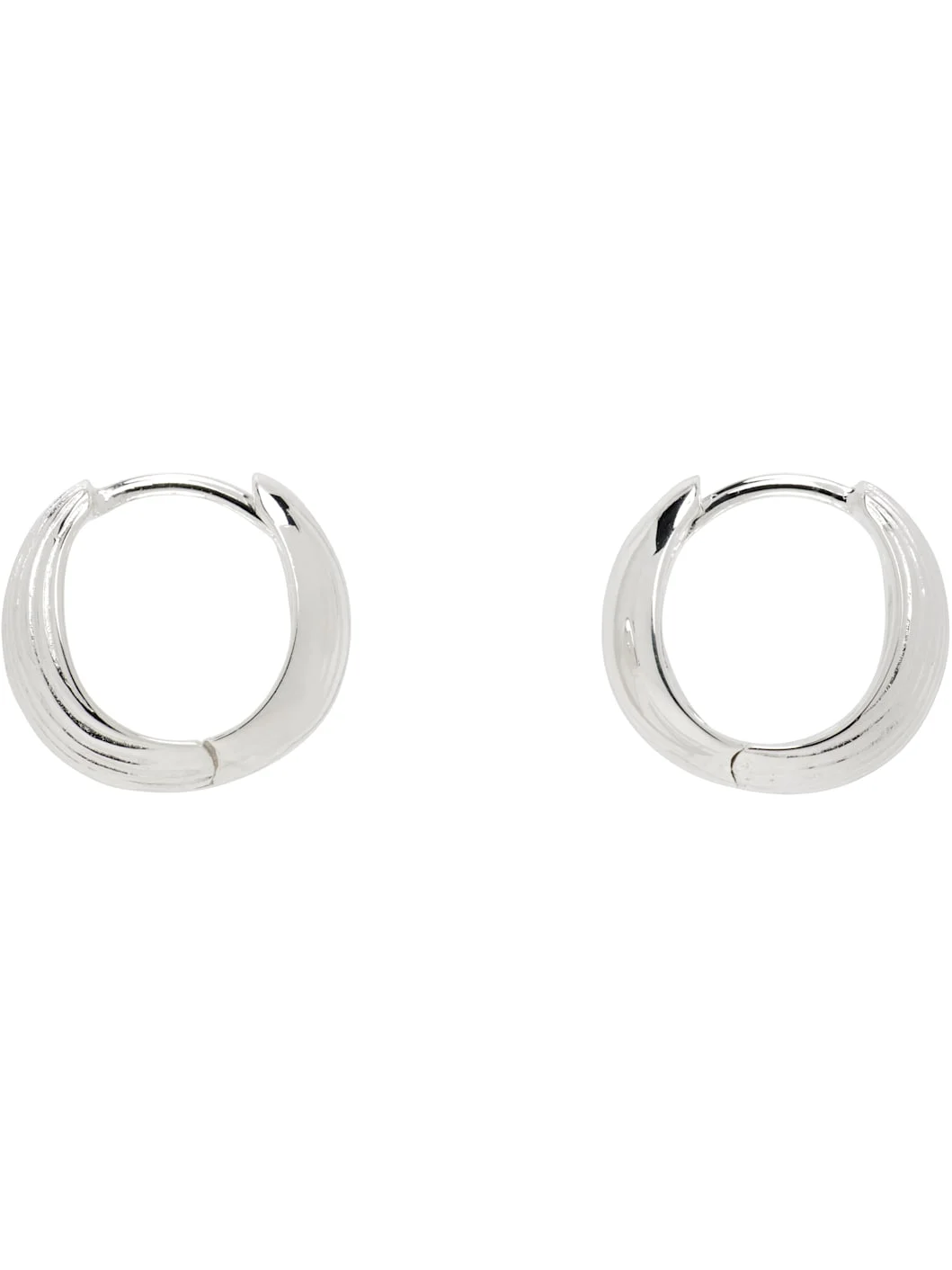 Reversible Hinged Hoop Earrings - 1