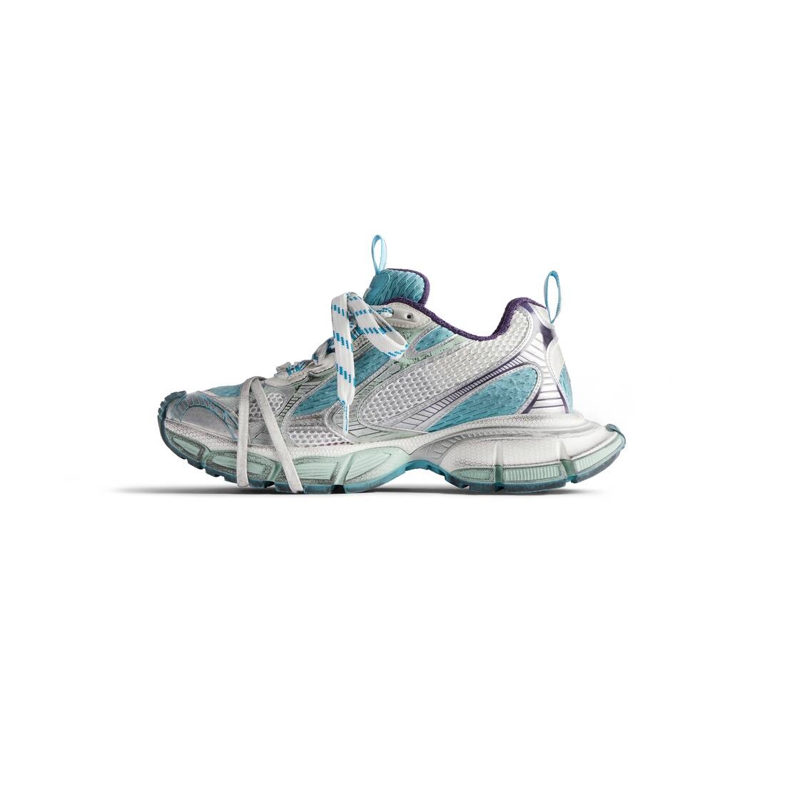 Women's 3xl Sneaker  in Light Blue/white/purple - 4