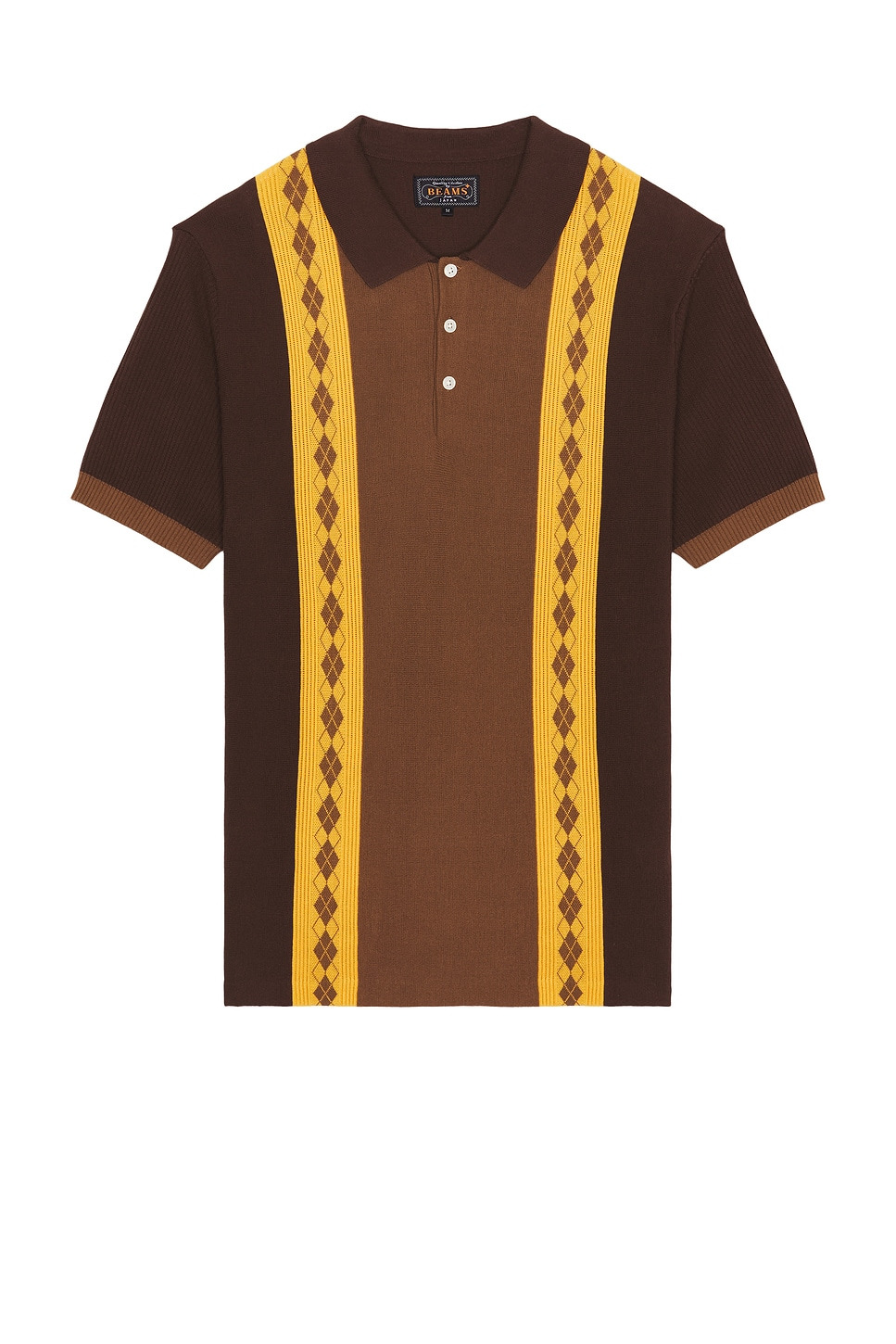 Knit Polo Stripe Argyle - 1
