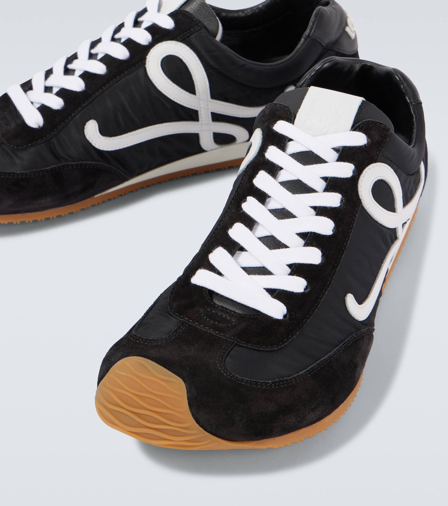 Ballet Runner 2.0 leather-trimmed sneakers - 3