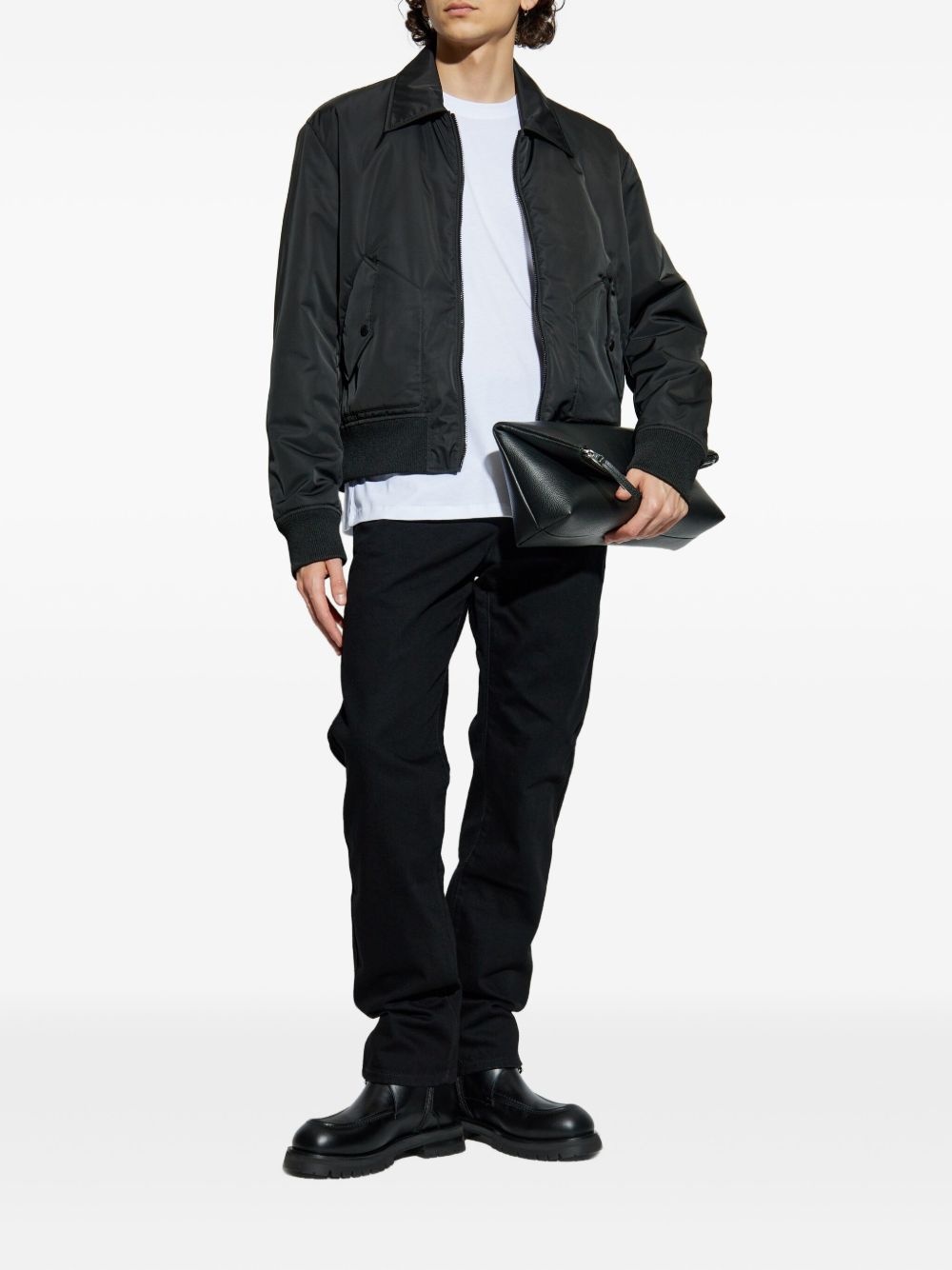 logo-print bomber jacket - 2