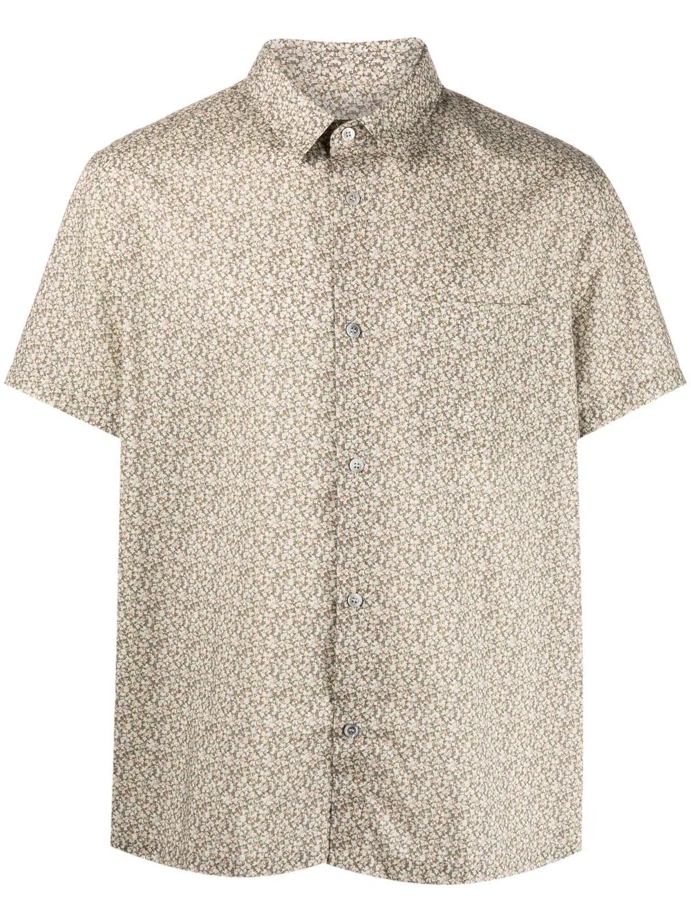 printed short-sleeved shirt - 1