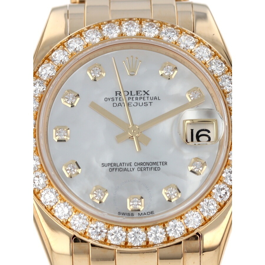 Pre-owned Rolex Datejust Pearlmaster Automatic Diamond Ladies Watch 81298 MDPM - 2