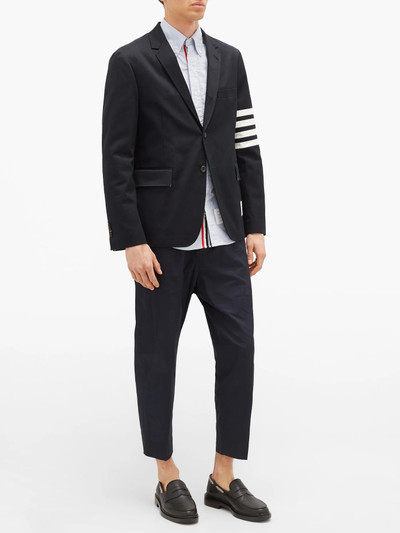 Thom Browne Logo-patch cotton Oxford shirt outlook