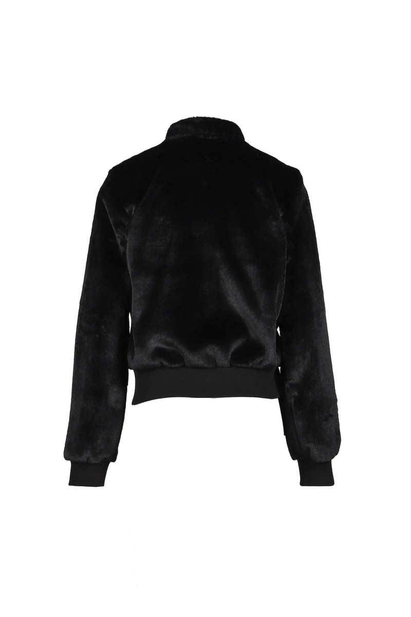 OPEN YY FLEECE APPLIQU_ ZIPUP JACKET / BLK outlook