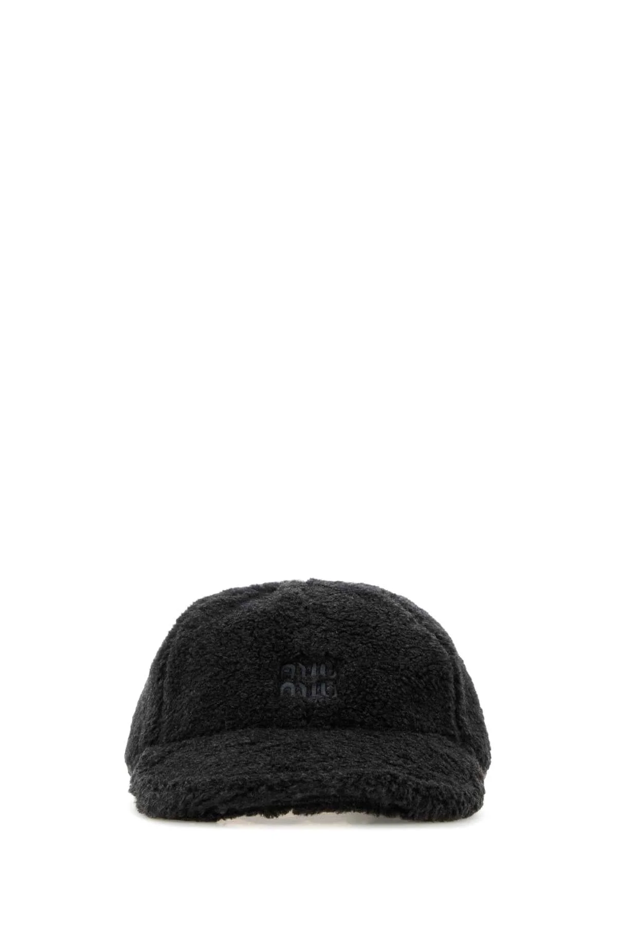 Miu Miu Women Charcoal Pile Baseball Cap - 1