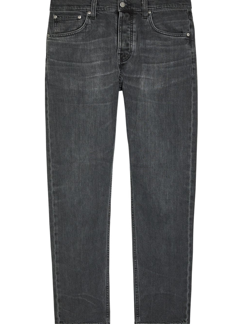 Nudie Jeans Ollie buttoned denim straight-leg jeans outlook
