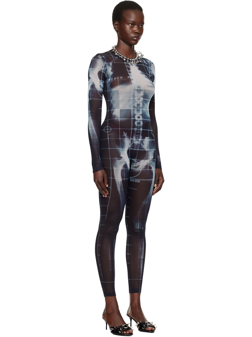 Black & Blue 'The Squeletor' Jumpsuit - 2