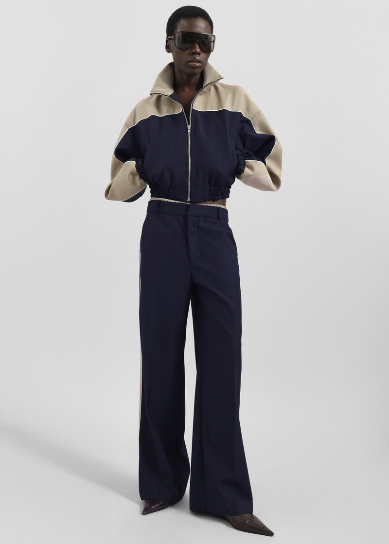 Penally Cropped Jacket - Navy 8