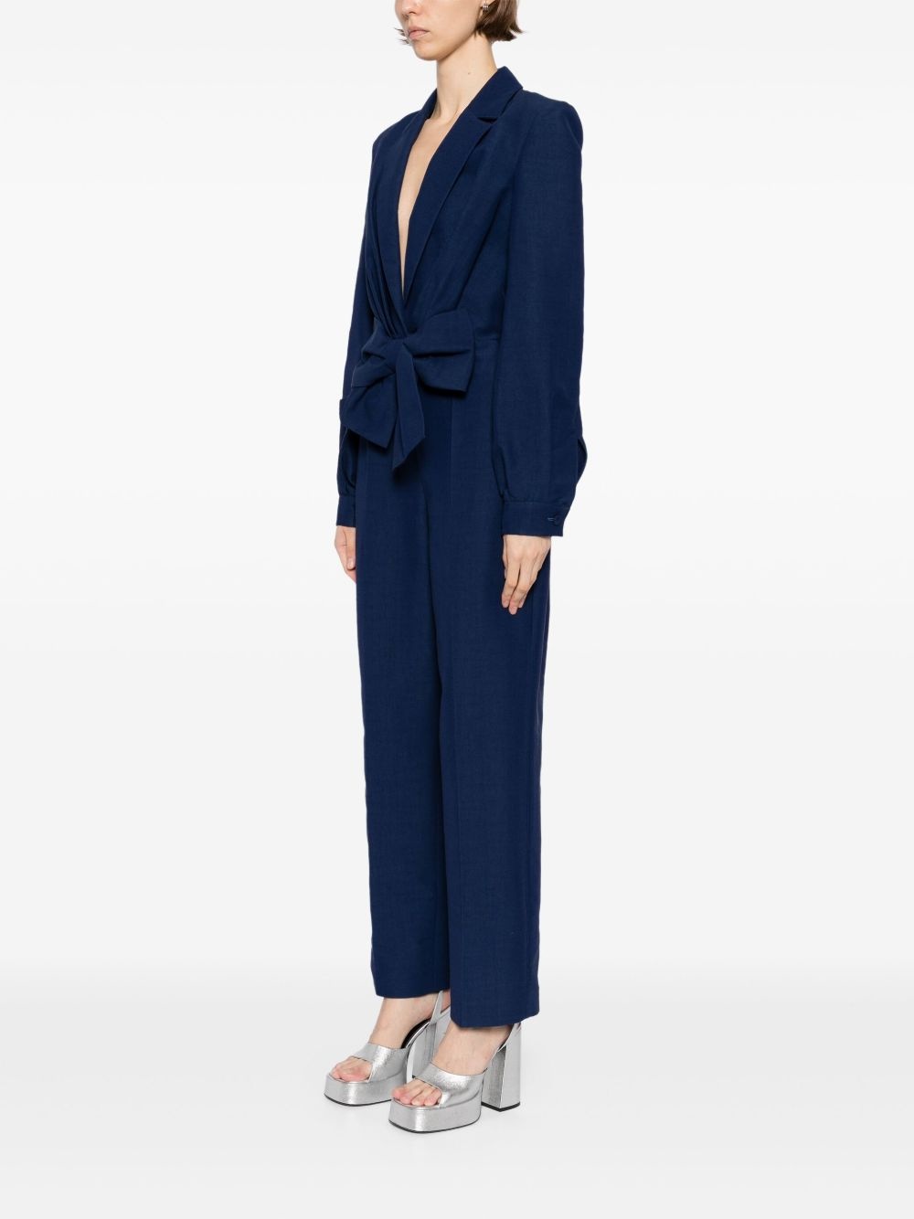 bow-detail jumpsuit - 3