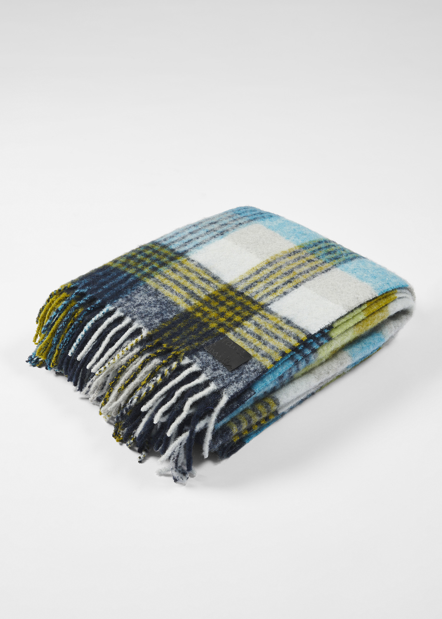 Multicolour Merino Wool Check Blanket - 6
