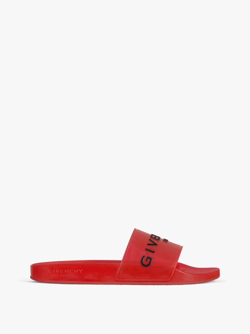 GIVENCHY PARIS FLAT SANDALS IN TRANSPARENT RUBBER 1