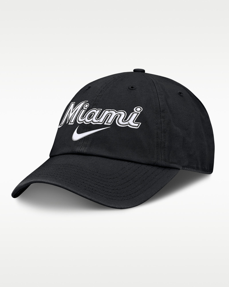 Miami Marlins Primetime Club Men's Nike MLB Unstructured Adjustable Hat 1