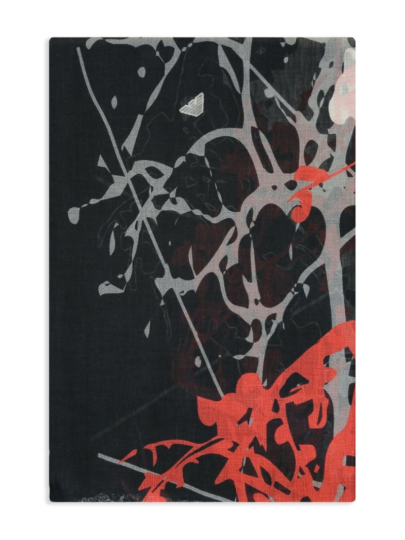 EMPORIO ARMANI graphic-print scarf outlook