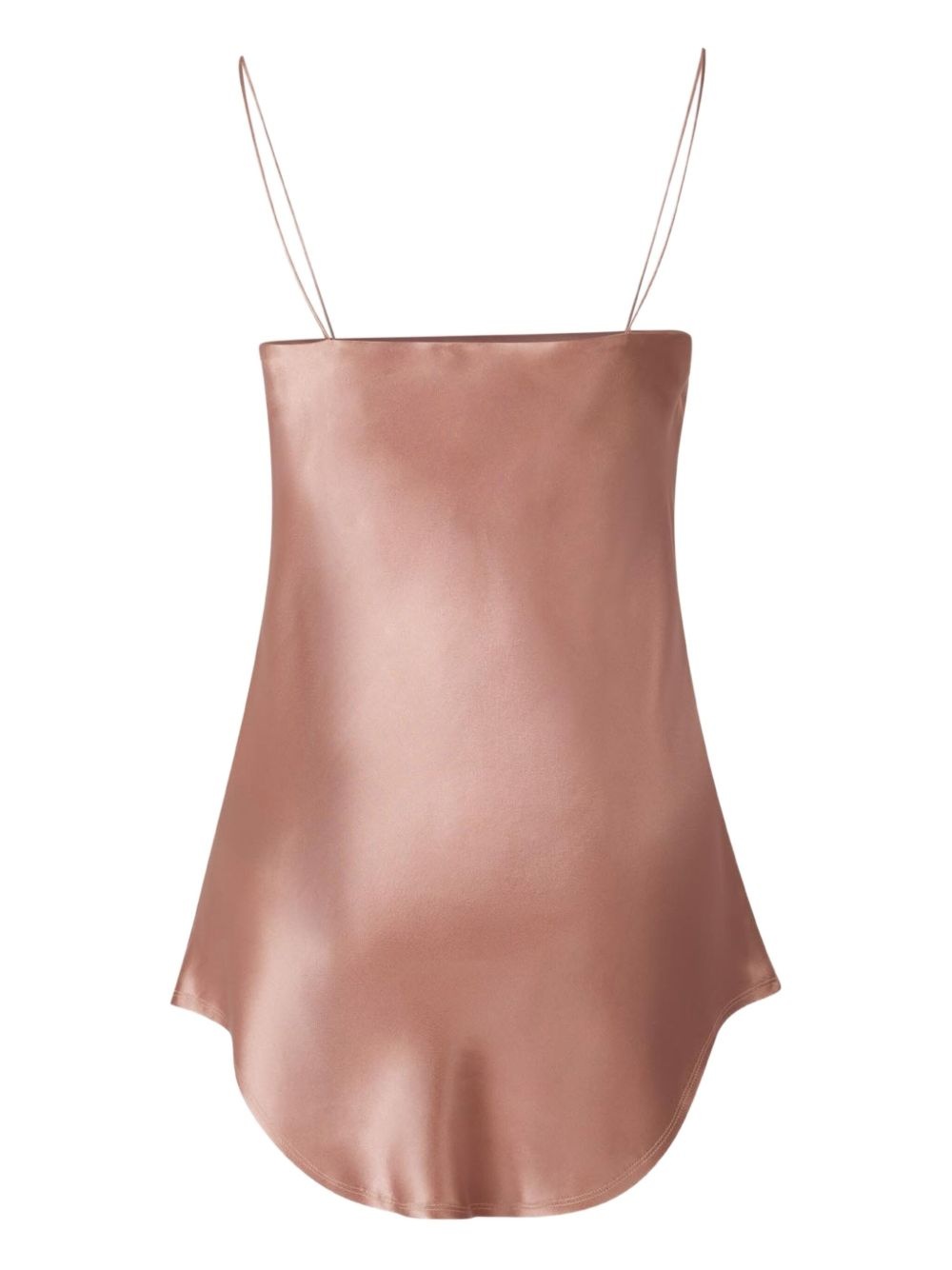 cowl-neck satin top - 2