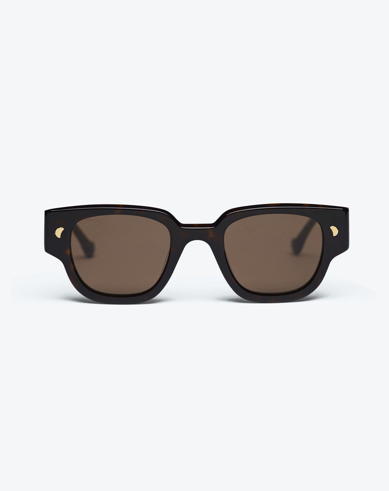 Nanushka SAMUI - Bio-plastic oversized angular sunglasses - Turtle outlook